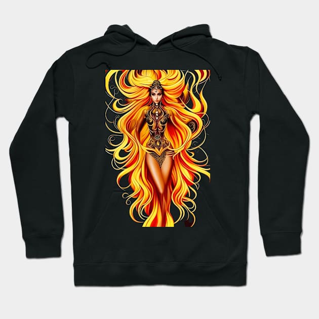 fire goddess Hoodie by FineArtworld7